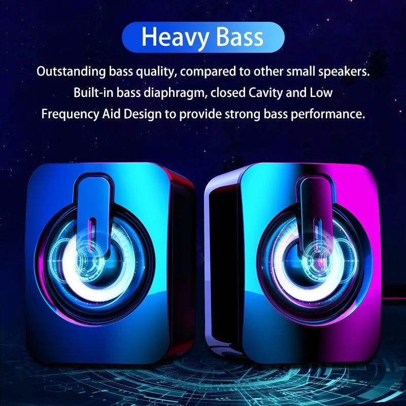 SonicGlow RGB Desktop Speakers