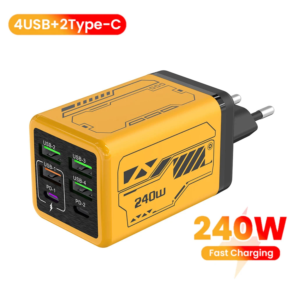 PowerHub 240W Multi-Port Fast Charger