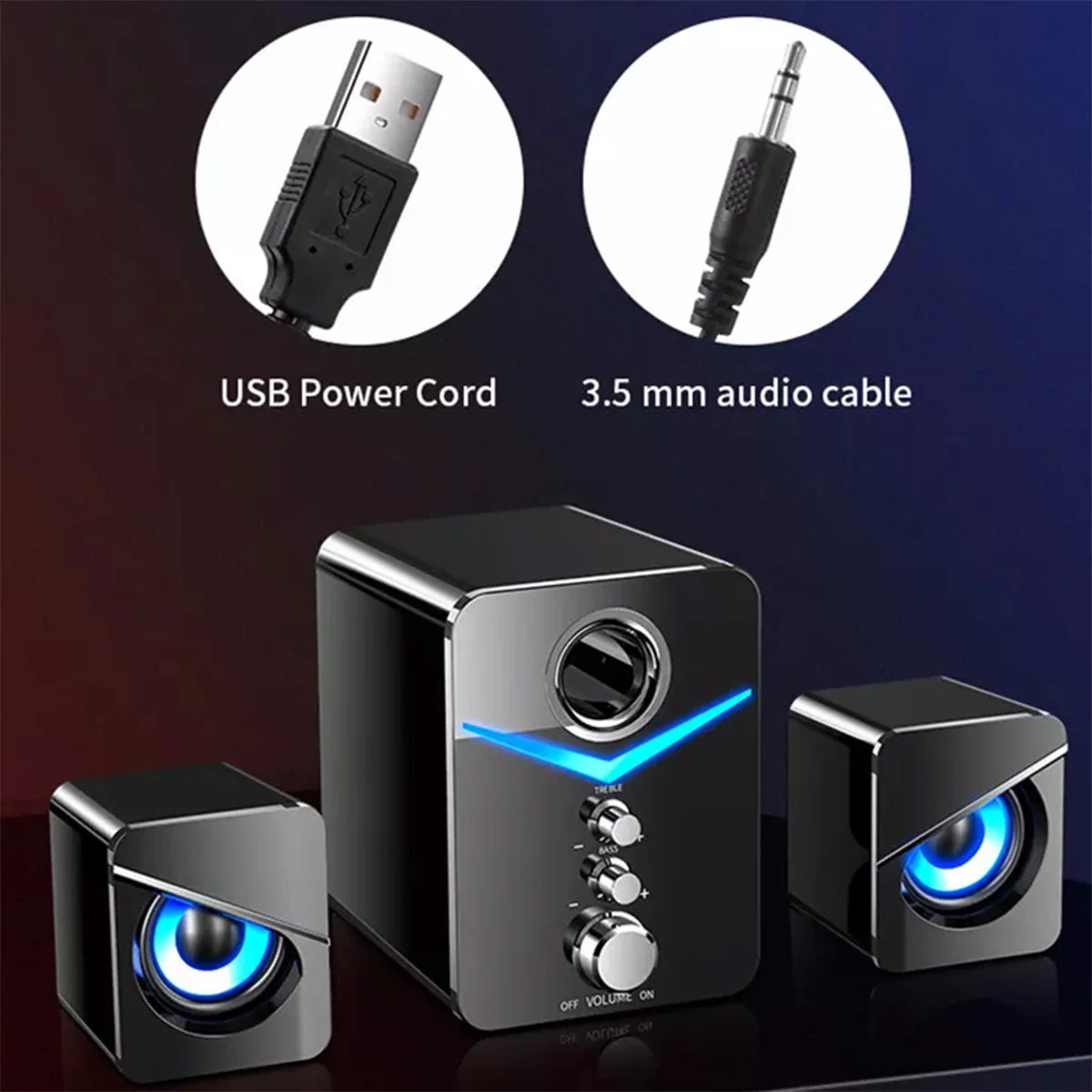 SonicCube Bass Speakers