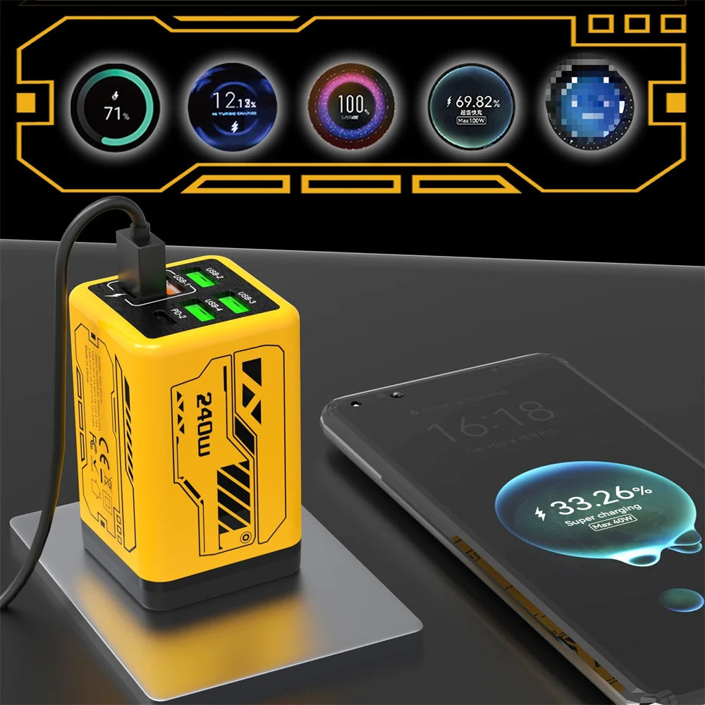 PowerHub 240W Multi-Port Fast Charger