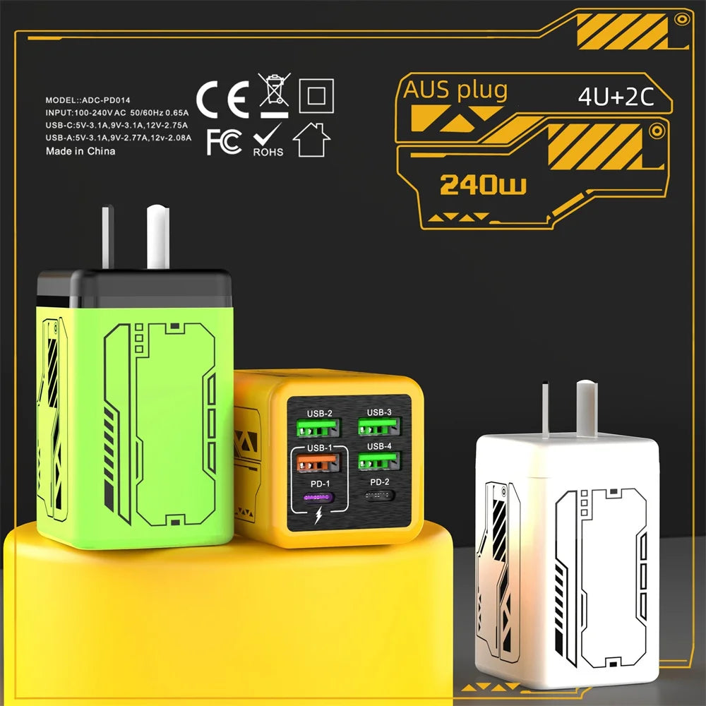 PowerHub 240W Multi-Port Fast Charger